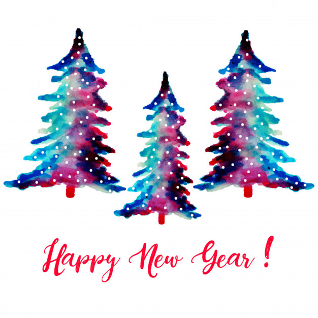 626x626 Watercolor Abstract Christmas Tree Vector Premium Download