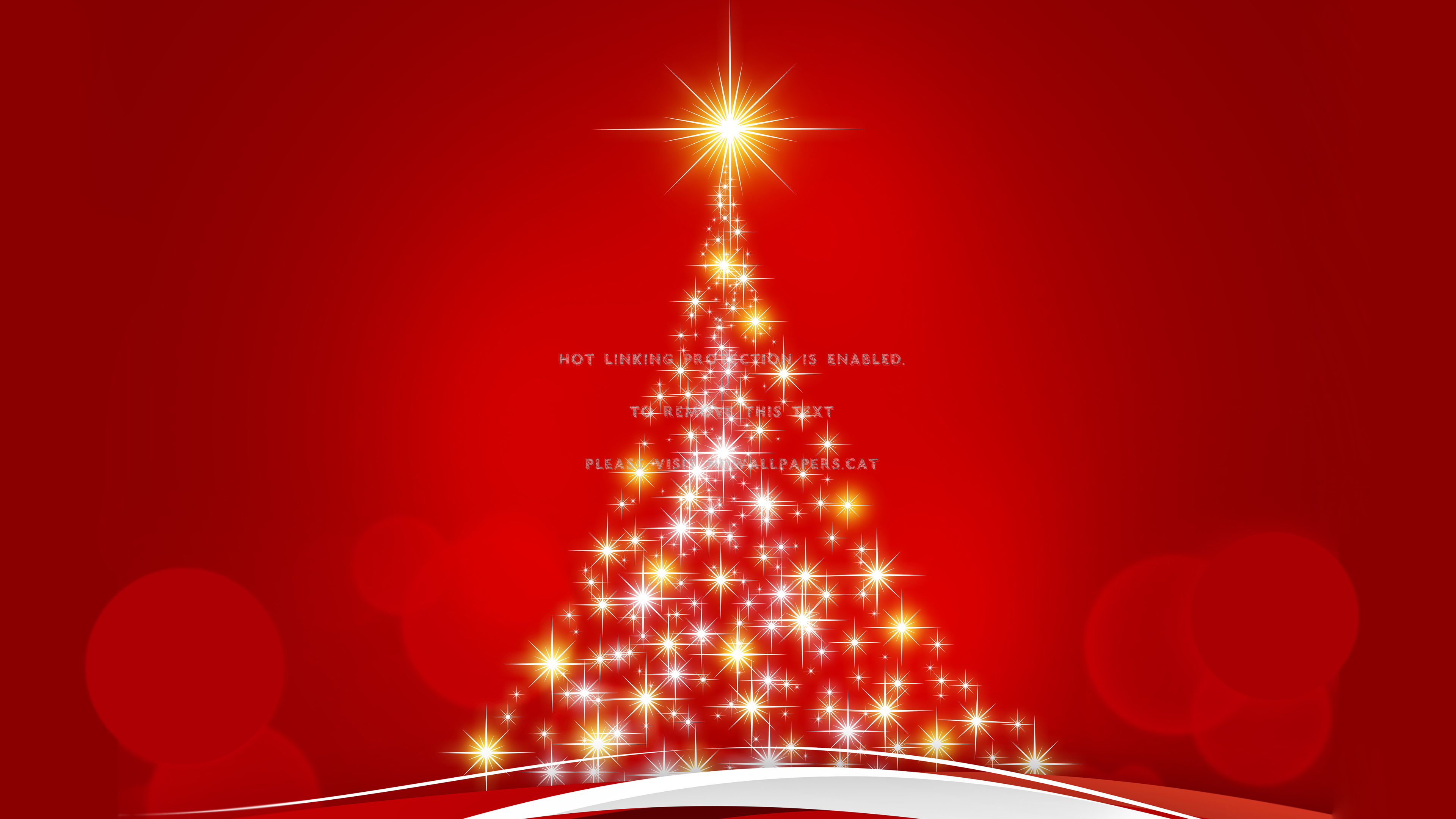3840x2160 Abstract Christmas Tree Vector Art Red