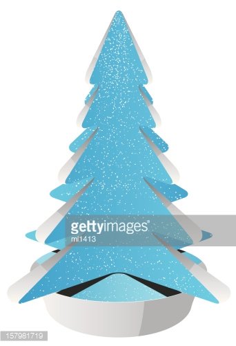 342x500 Abstract Christmas Tree Vector Premium Clipart