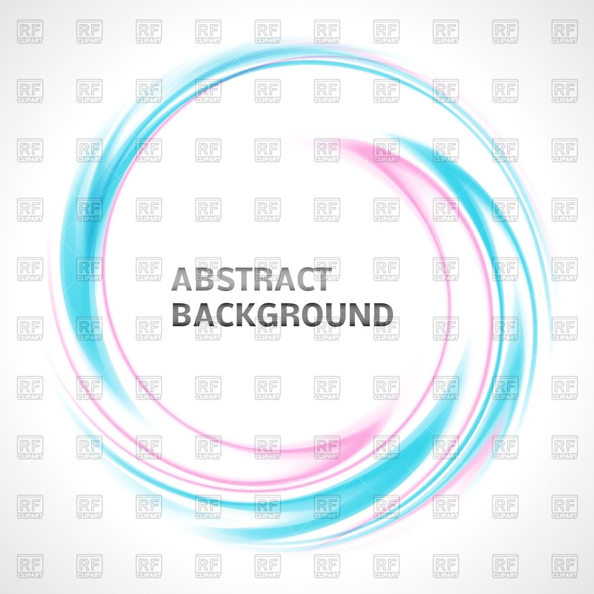 1200x1200 Abstract Light Blue And Pink Swirl Circle Vector Image