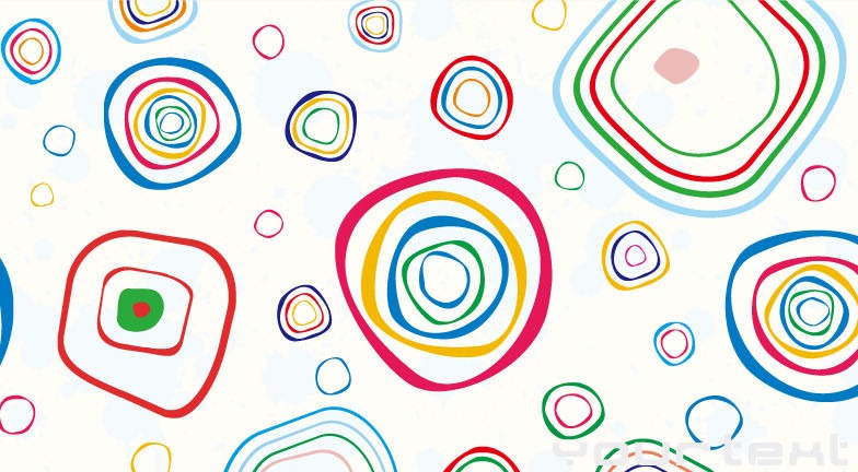 784x432 Abstract Colorful Circles Vector Background Free Vector Graphics