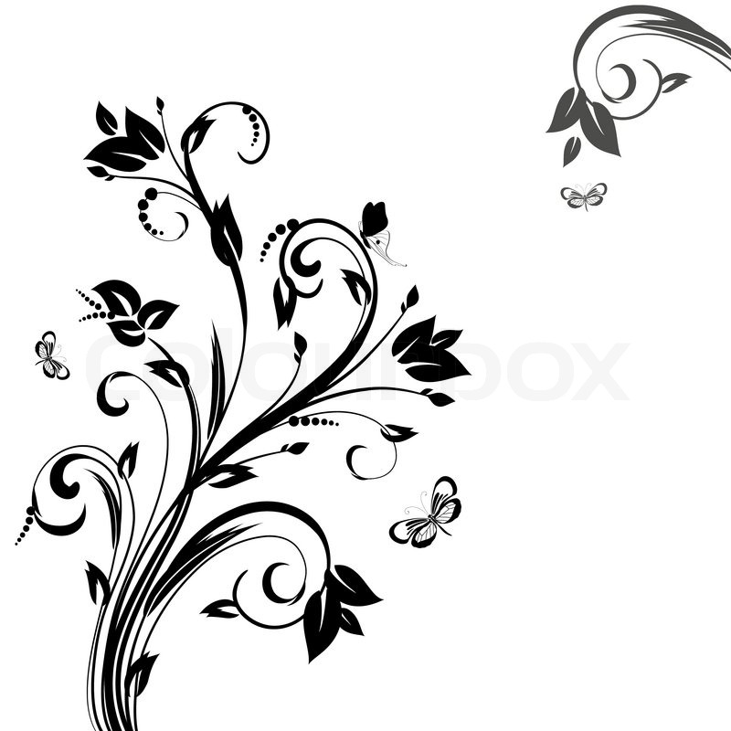 800x800 Abstract Floral Pattern Stock Vector Colourbox