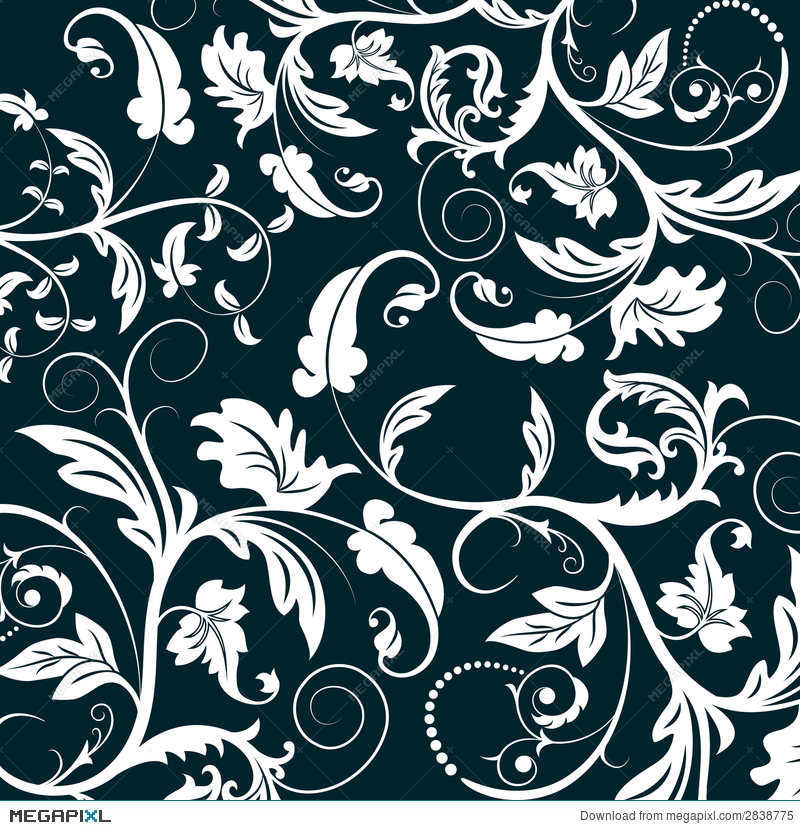 800x830 Abstract Floral Pattern Illustration