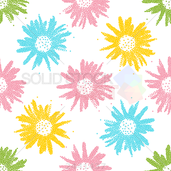 340x340 Stock Illustration Of Abstract Floral Seamless Pattern Vector