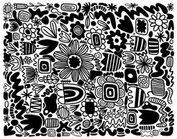 255x200 Abstract Flower Pattern Free Vector Art