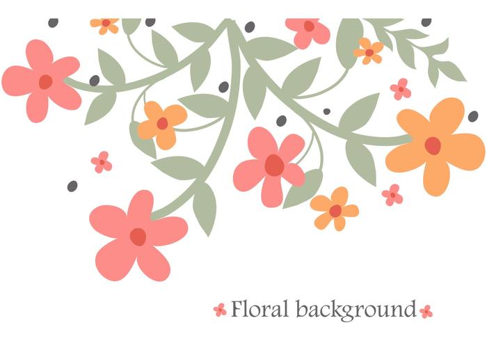 700x490 Abstract Flowers Background Vector