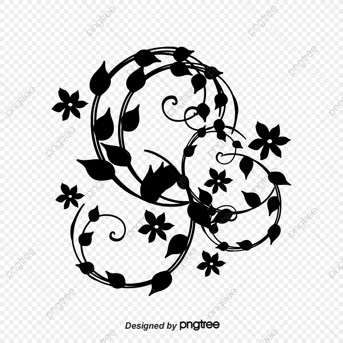 Abstract Flower Pattern Vector at Vectorified.com | Collection of ...