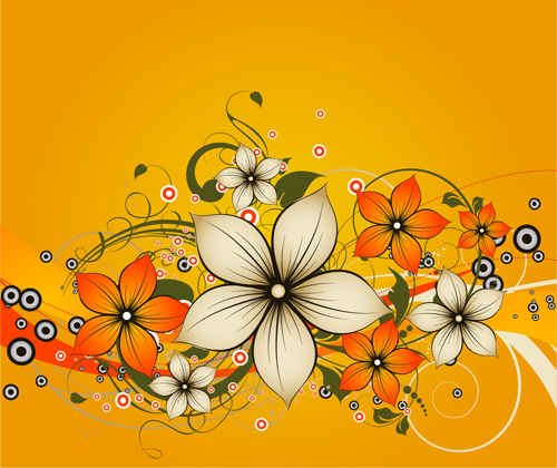 500x420 Elegant Abstract Flower Vectors Graphics Free Download