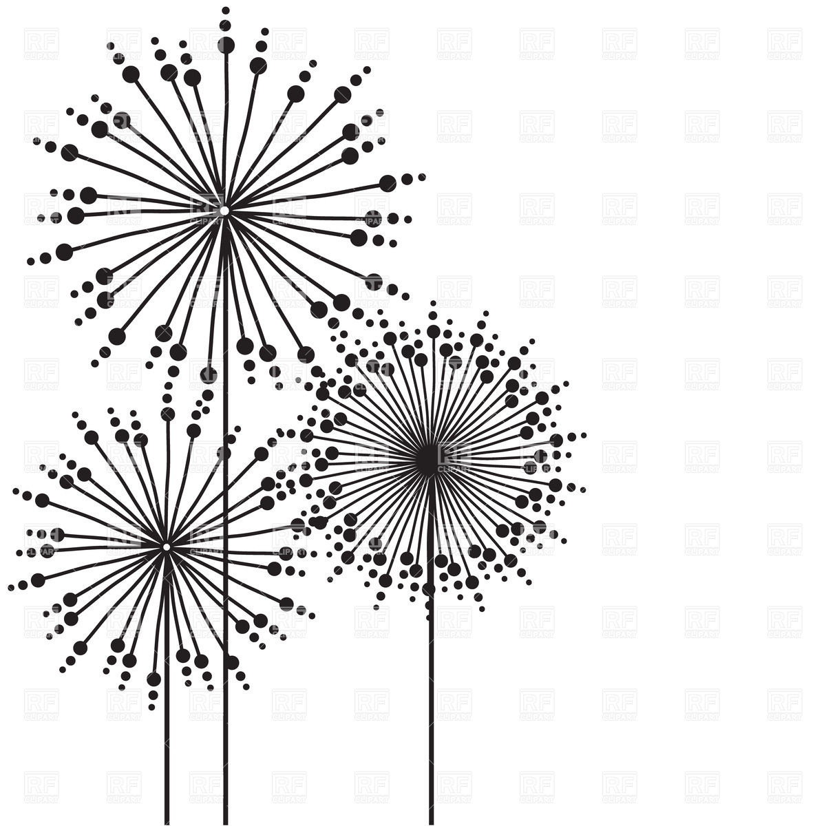 1200x1200 Hand Drawn Abstract Flowers Vector Image Of Plants And Animals