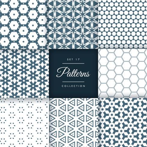 490x490 Set Of Abstract Geometric Pattern Vector Design Background