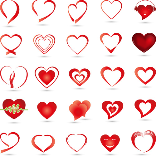 Abstract Heart Icons Vector Free Download 500x500 Abstract Heart Icons Vector Free Download