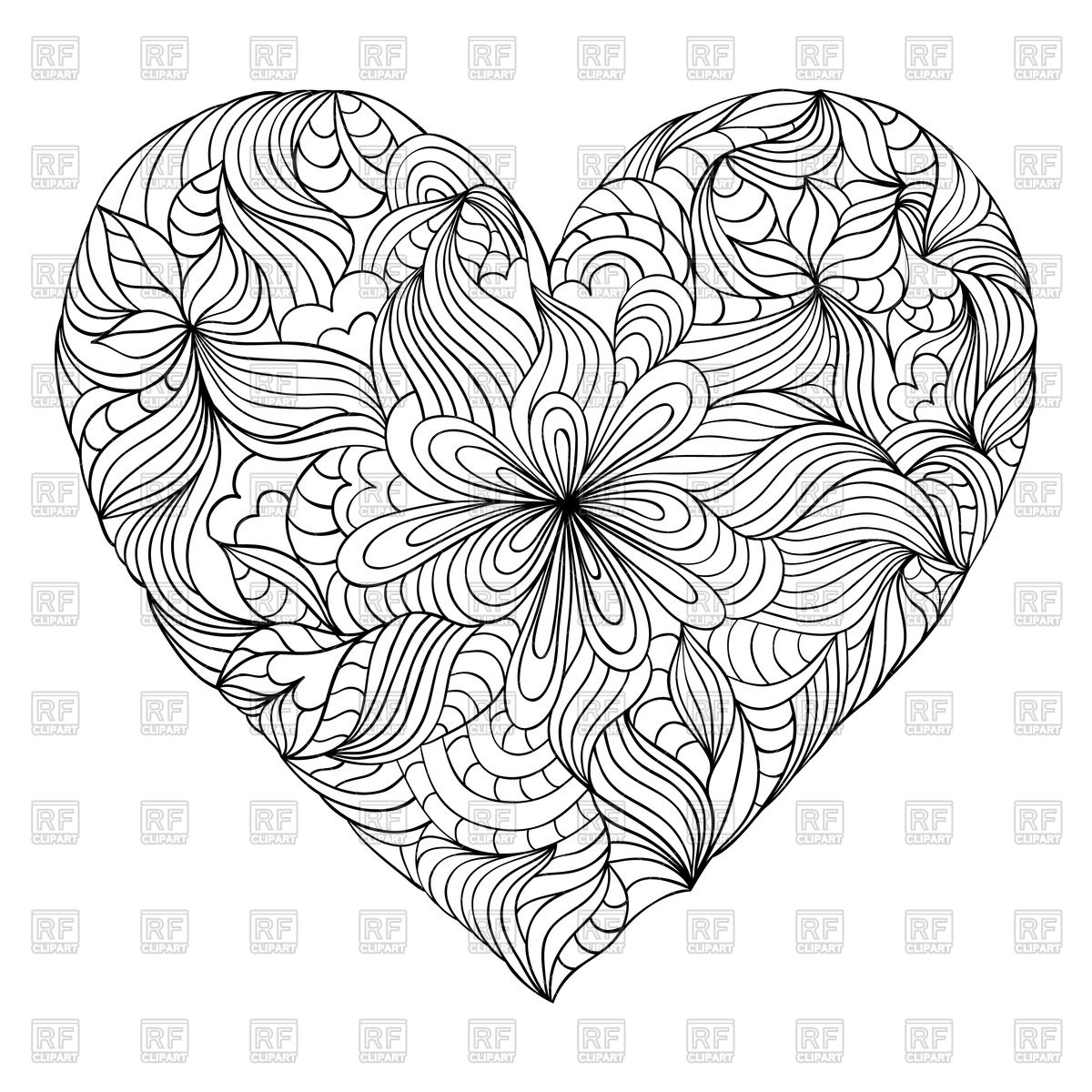 Decorative Abstract Heart Vector Image Of Design Elements 1200x1200 Decorative Abstract Heart Vector Image Of Design Elements