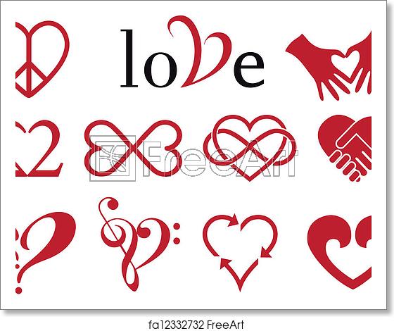 Free Art Print Of Abstract Heart Designs, Vector Set Set Of Red 560x470 Free Art Print Of Abstract Heart Designs, Vector Set Set Of Red