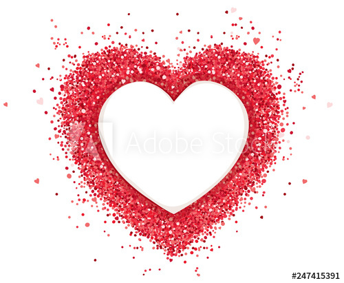 Red Heart Vector Illustration, Background With Abstract Heart 500x411 Red Heart Vector Illustration, Background With Abstract Heart