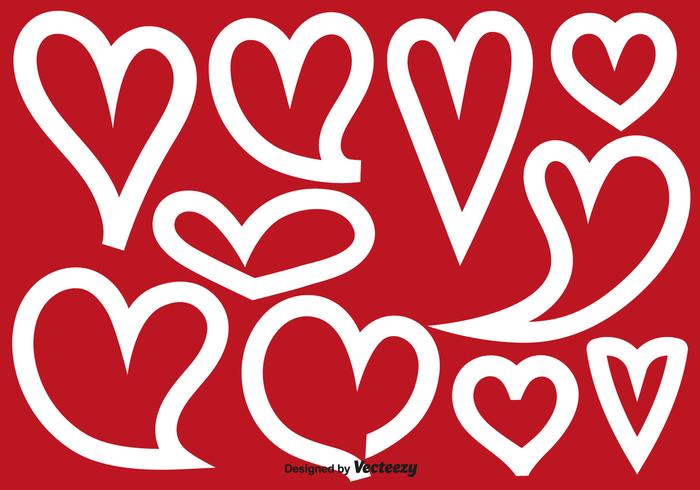 Vector Abstract Heart Shapes 700x490 Vector Abstract Heart Shapes