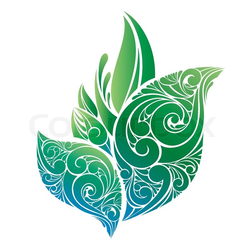Abstract Vector Green Leaves Isolated Stock Vector Colourbox 800x800 Abstract Vector Green Leaves Isolated Stock Vector Colourbox