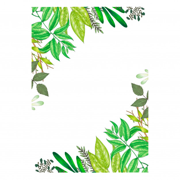 Hand Painted With Markers Floral Frame With Twig, Branch And Green 626x626 Hand Painted With Markers Floral Frame With Twig, Branch And Green