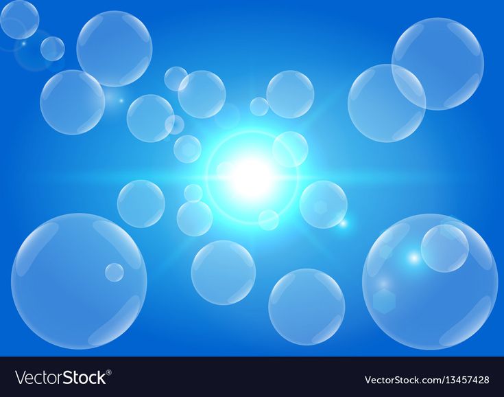 735x578 Vector Blue Abstract Light And Bubbles With Blue Color Vector