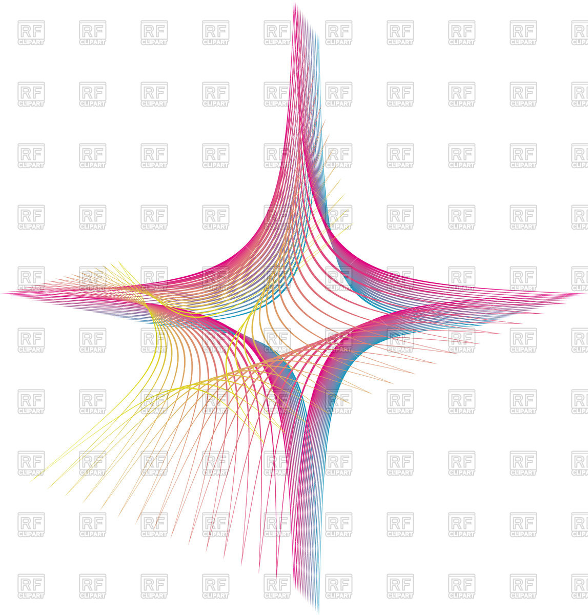 1147x1200 Rhombus Made Of Abstract Lines Vector Image Of Objects