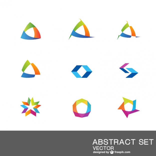 626x625 Abstract Logo Collection Vector Free Download