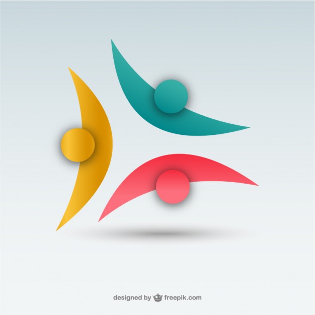 626x626 Abstract People Logo Vector Free Download