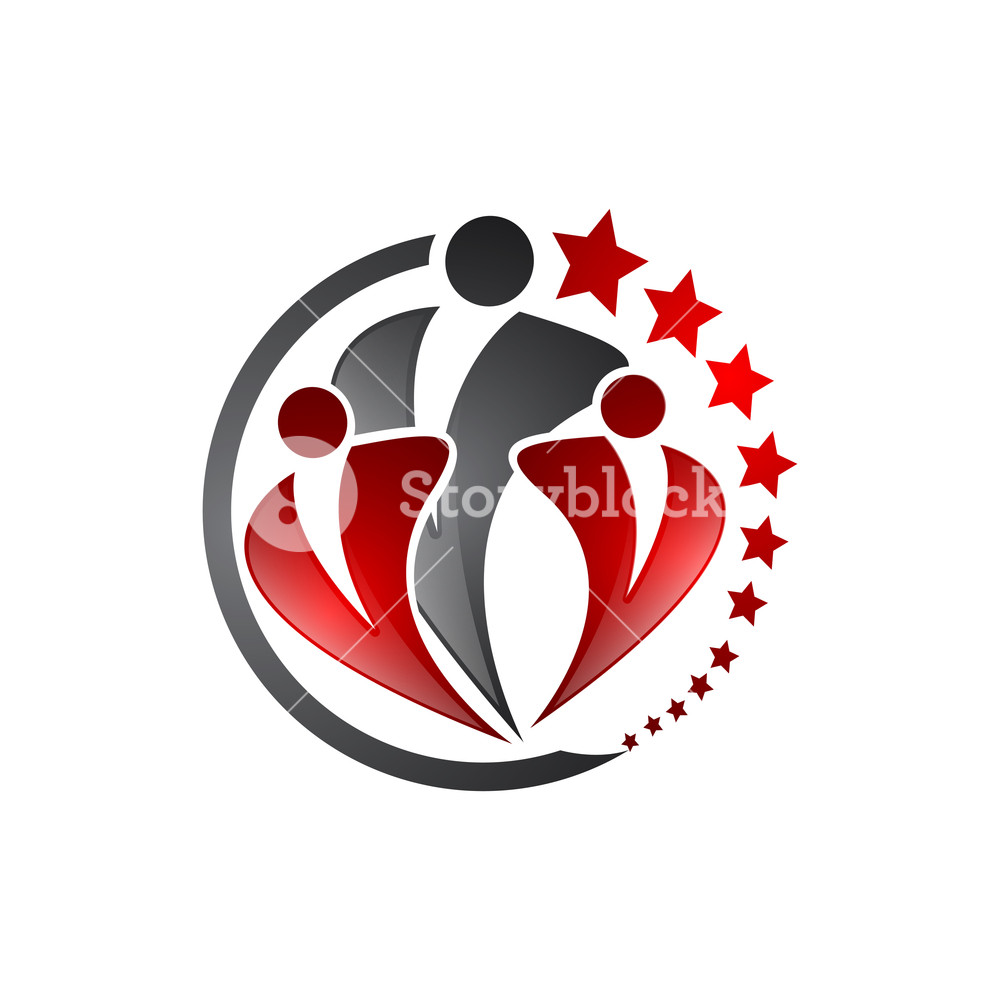 1000x1000 Design Vector Logo Element Abstract People Icon Royalty Free Stock