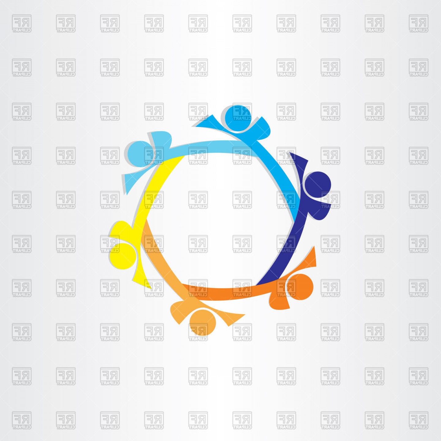1440x1440 People In Circle Abstract Icon Vector Clipart Soidergi