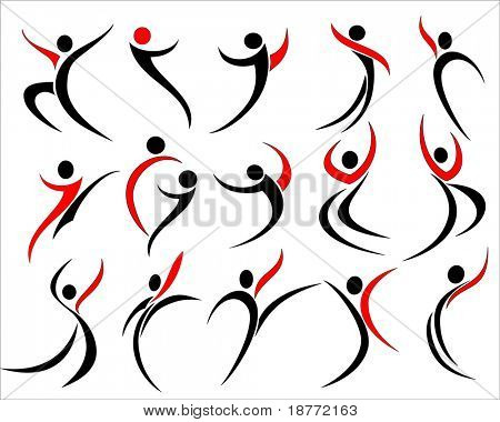 450x380 Abstract Silhouette People