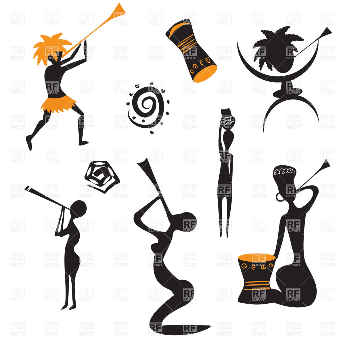 1200x1200 Abstract African Native People Vector Image Of People Mcherevan