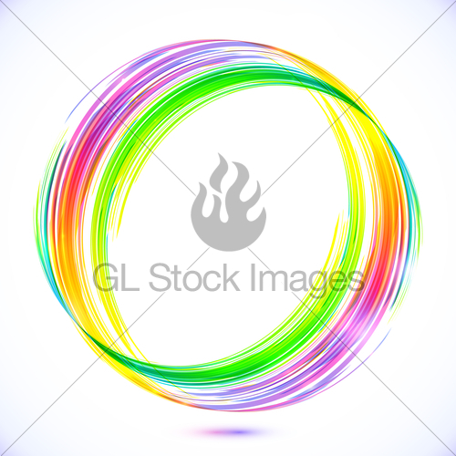 500x500 Rainbow Vector Abstract Circle Frame Gl Stock Images