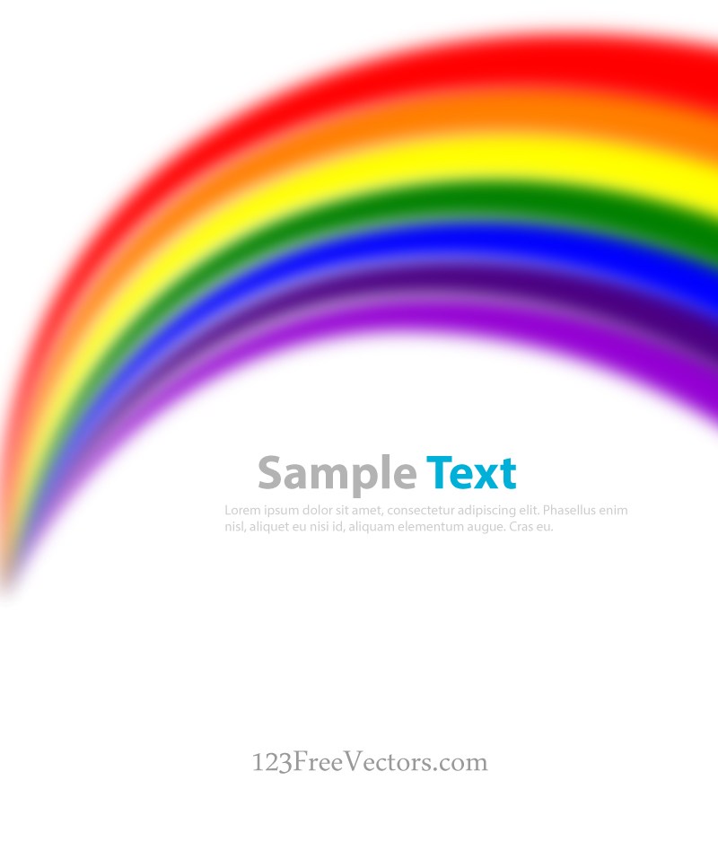 800x967 Rainbow Vector Background