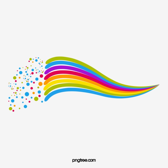640x640 Abstract Rainbow, Rainbow, Debris Rainbow, Creative Rainbow Png