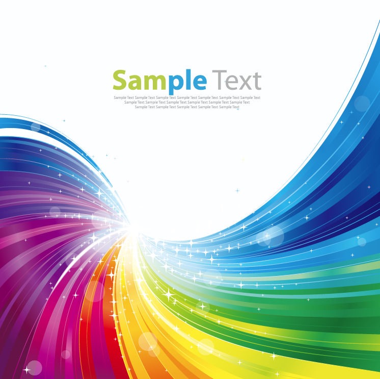 746x743 Abstract Rainbow Colorful Background Vector Illustration Free