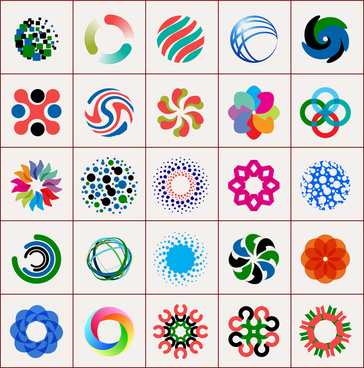 364x368 Abstract Shapes Free Vector Download