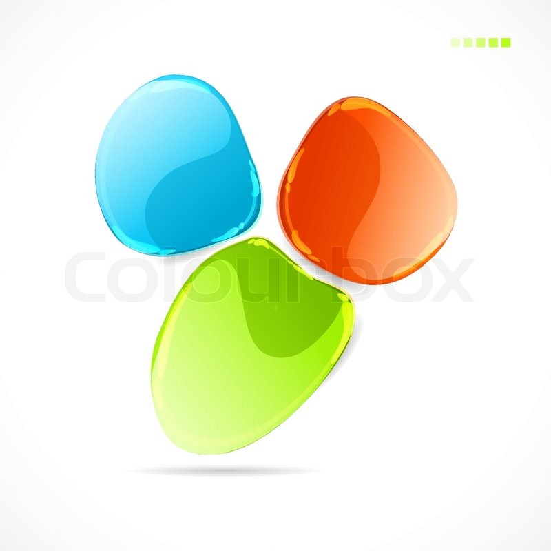 800x800 Abstract Colorful Glass Shape Vector Stock Vector Colourbox