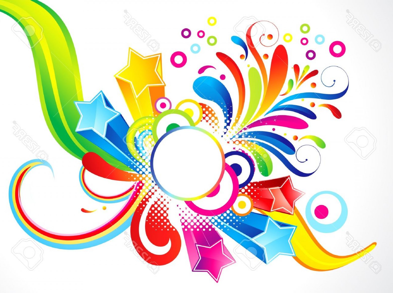 Photoabstract Colorful Floral With Star Vector Illustration 1560x1162 Photoabstract Colorful Floral With Star Vector Illustration