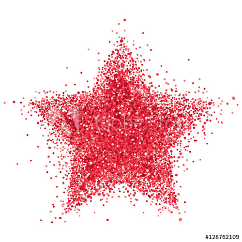 Red Star Vector Illustration, Background With Abstract Star 500x500 Red Star Vector Illustration, Background With Abstract Star