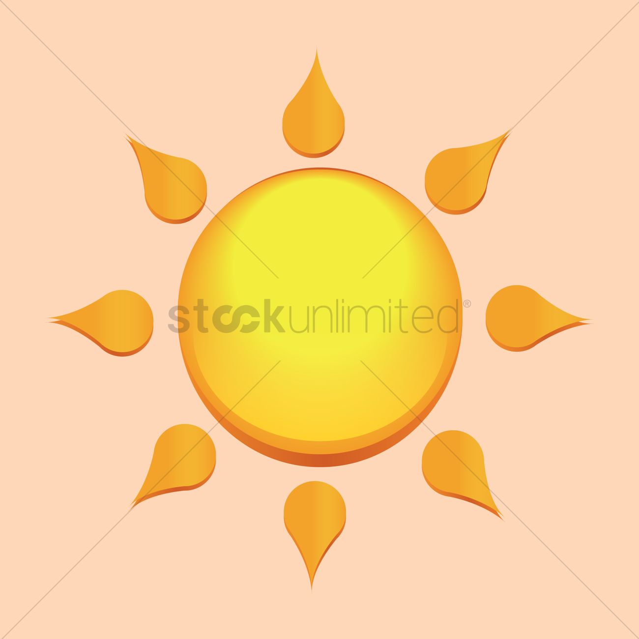 Free Abstract Sun Vector Image 1300x1300 Free Abstract Sun Vector Image