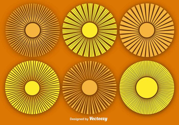 Vector Abstract Sun Icons Set 700x490 Vector Abstract Sun Icons Set