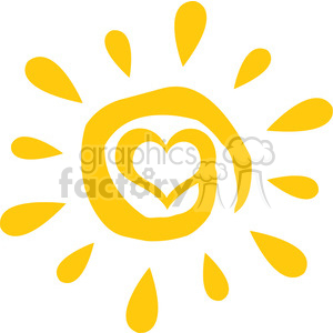 Abstract Sun With Heart Simple Design Vector Illustration Isolated 300x300 Abstract Sun With Heart Simple Design Vector Illustration Isolated
