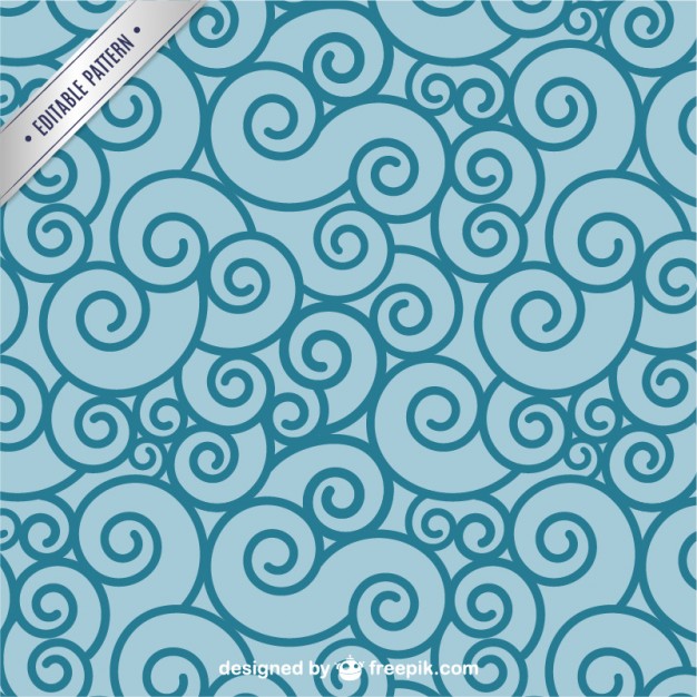 626x626 Abstract Swirls Sea Pattern Vector Free Download