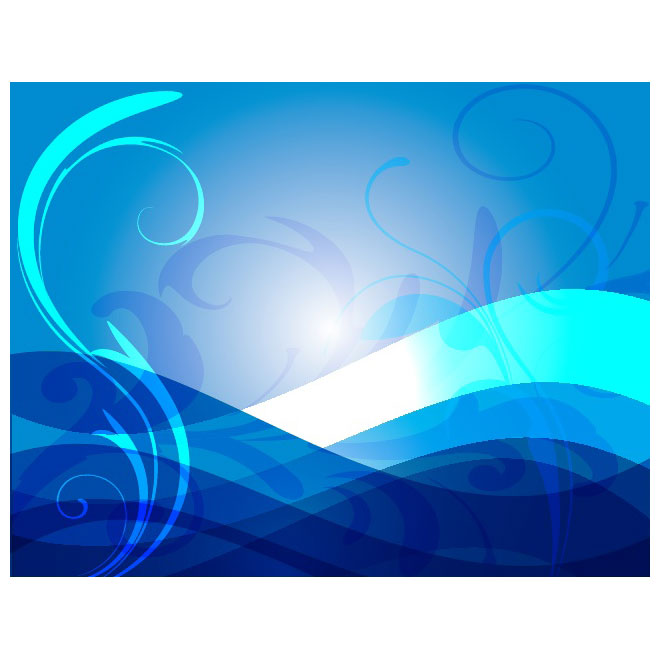 660x660 Blue Abstract Swirl Graphics
