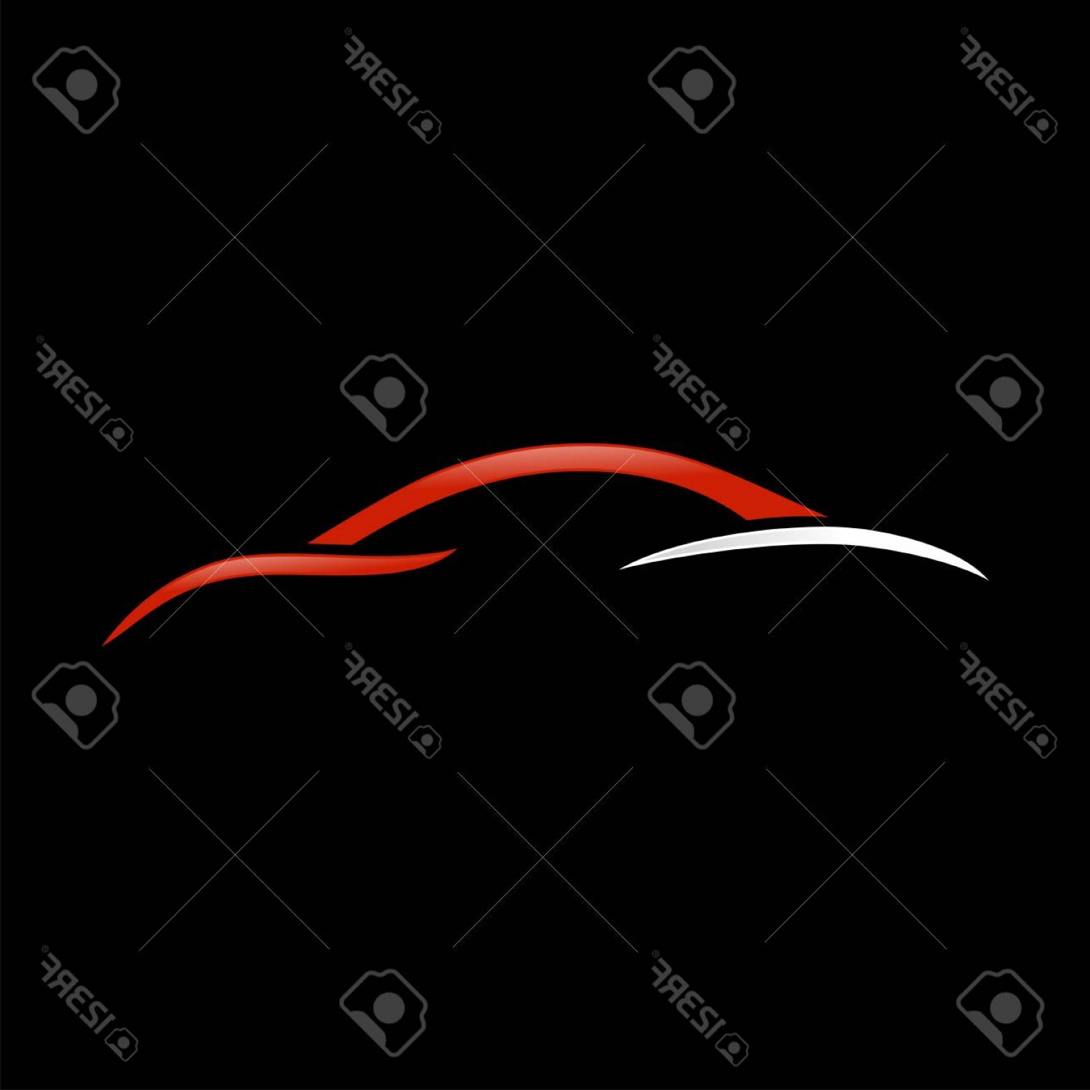 1560x1560 Photostock Vector Abstract Custom Car Swoosh Shape Symbol Vector