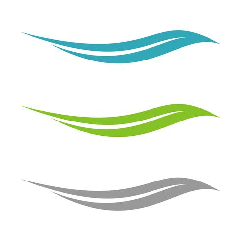 490x490 Set Abstract Swoosh Leaf Logo Template Illustration Design Vector