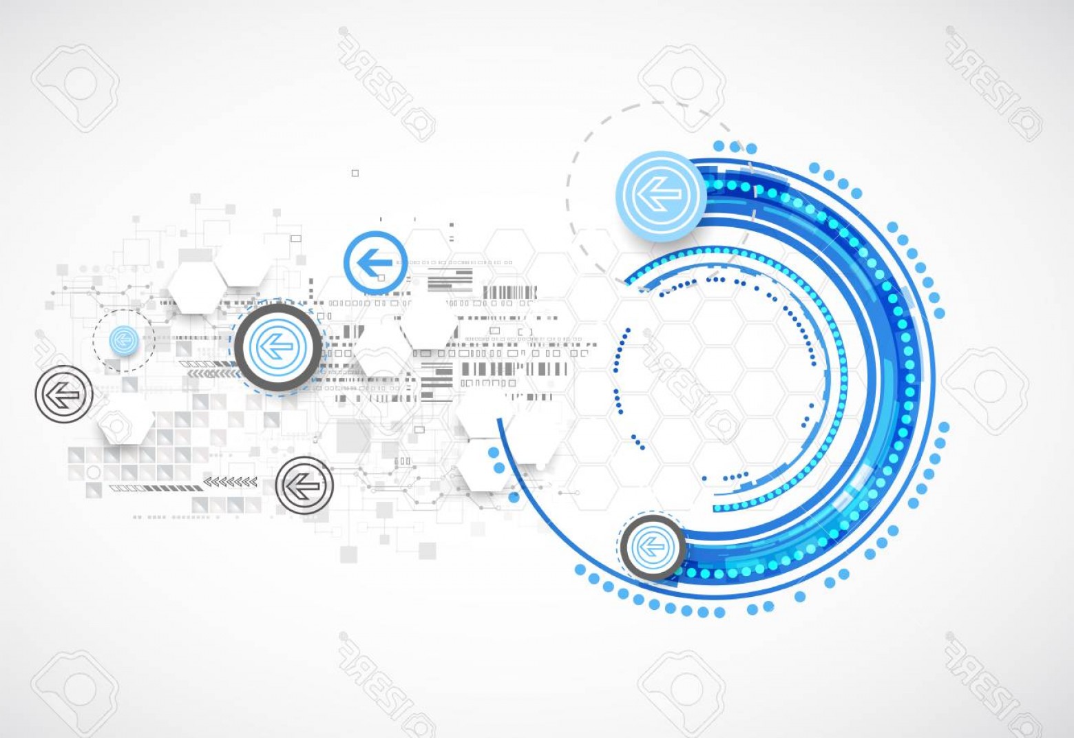 1560x1072 Photostock Vector Abstract Blue Business Science Or Technology