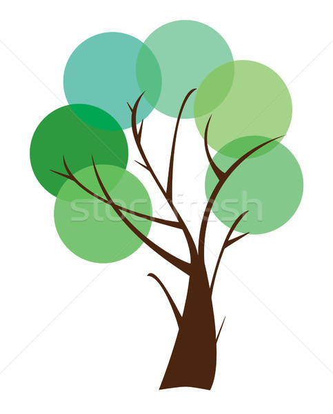 Abstract Tree Vector Illustration Lilac 483x600 Abstract Tree Vector Illustration Lilac