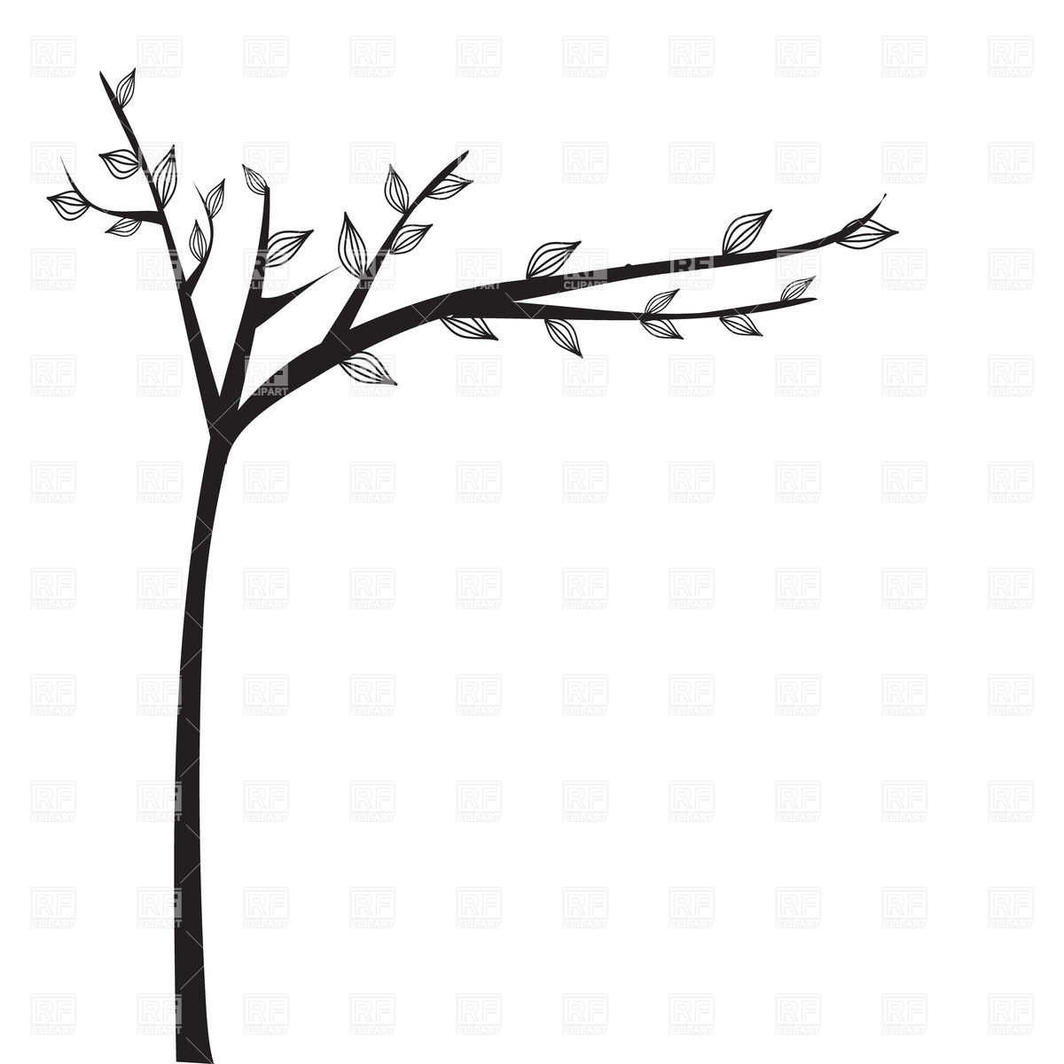 Abstract Black Tree Silhouette Vector Image Of Plants And Animals 1200x1200 Abstract Black Tree Silhouette Vector Image Of Plants And Animals