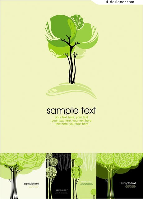 Designer Fashion Abstract Tree Vector Material 460x639 Designer Fashion Abstract Tree Vector Material