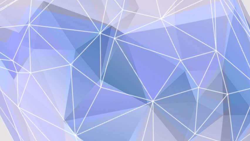 852x480 Blue Abstract Triangle Vector Background Stock Footage Video