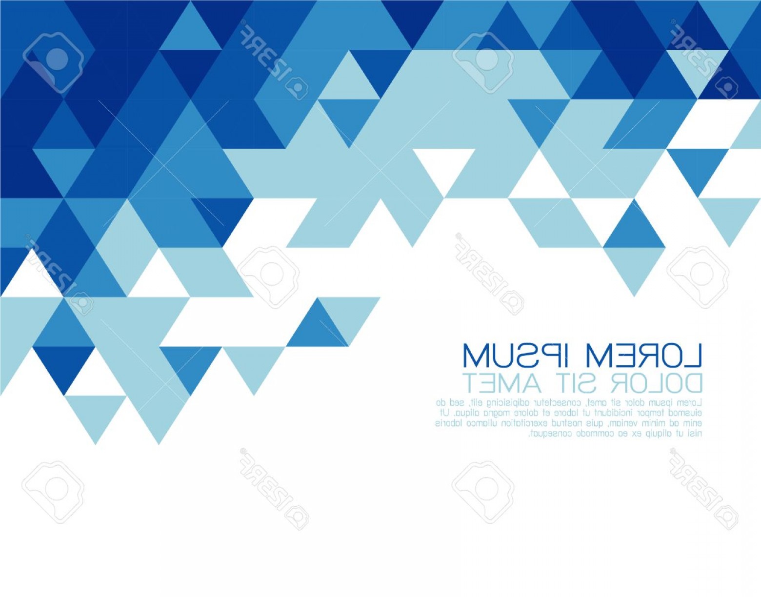 1560x1224 Photostock Vector Abstract Blue Triangle Modern Template